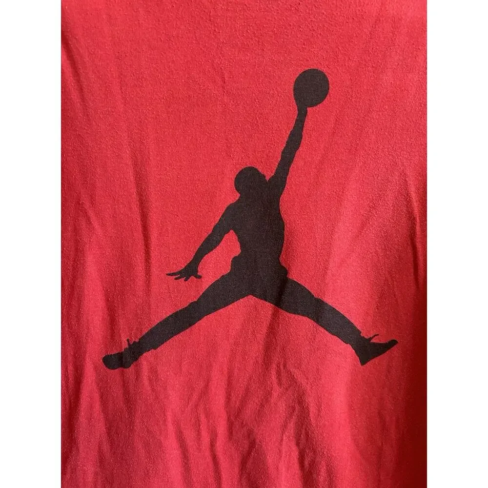 Vintage AIR JORDAN T-Shirt L FLIGHT JUMPMAN Retro Basketball Nike 23 1990s Y2K